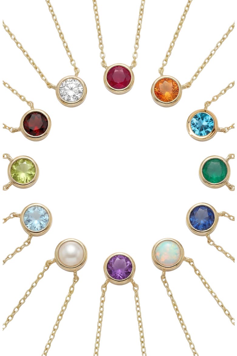 Birthstone Pendant Necklace, Alternate, color, GOLD/ JANUARY