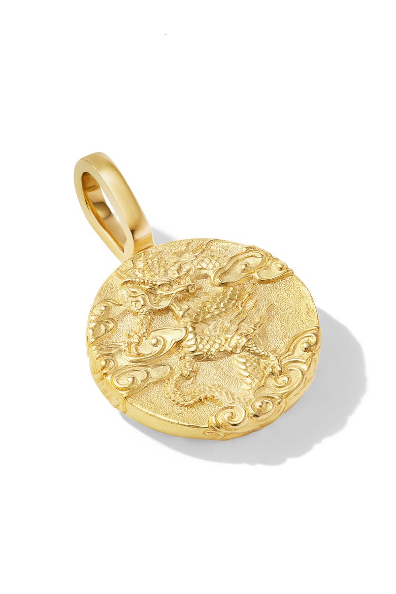 Dragon Amulet, Alternate, color, 18K YELLOW GOLD