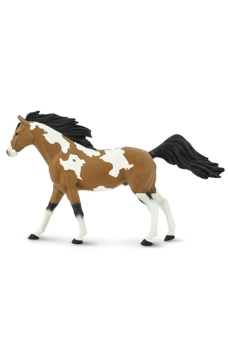 Safari Ltd. Pinto Mustang Stallion Horse Toy, Alternate, color, NO COLOR