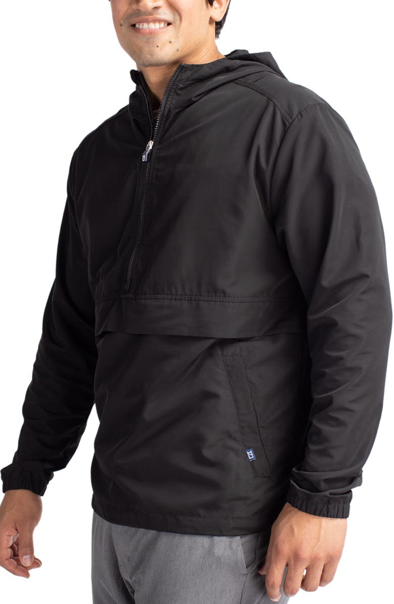 Cutter & Buck Charter Anorak Jacket, Alternate, color, Black
