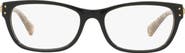 COACH 53mm Rectangular Optical Glasses