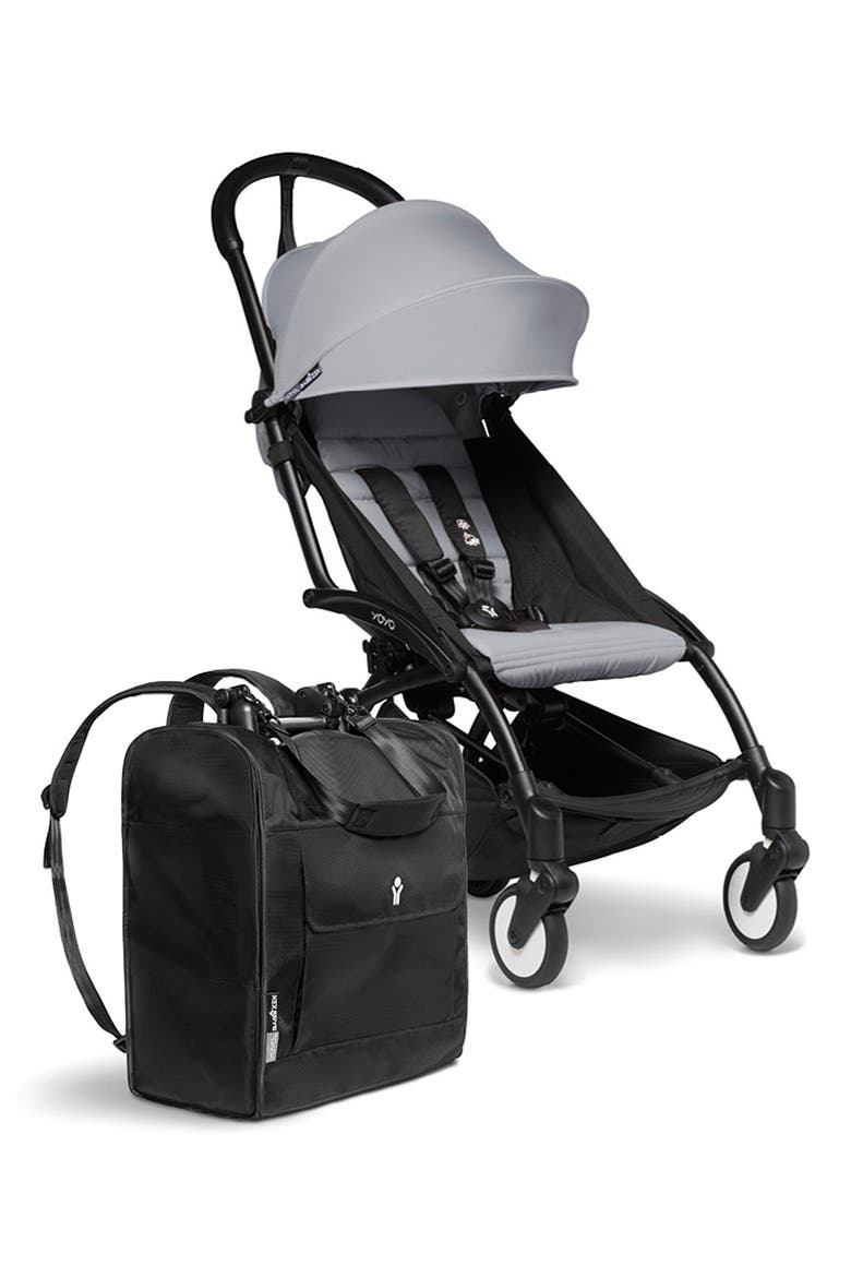 YOYO² Stroller Bundle, Main, color, BLACK FRAME WITH STONE