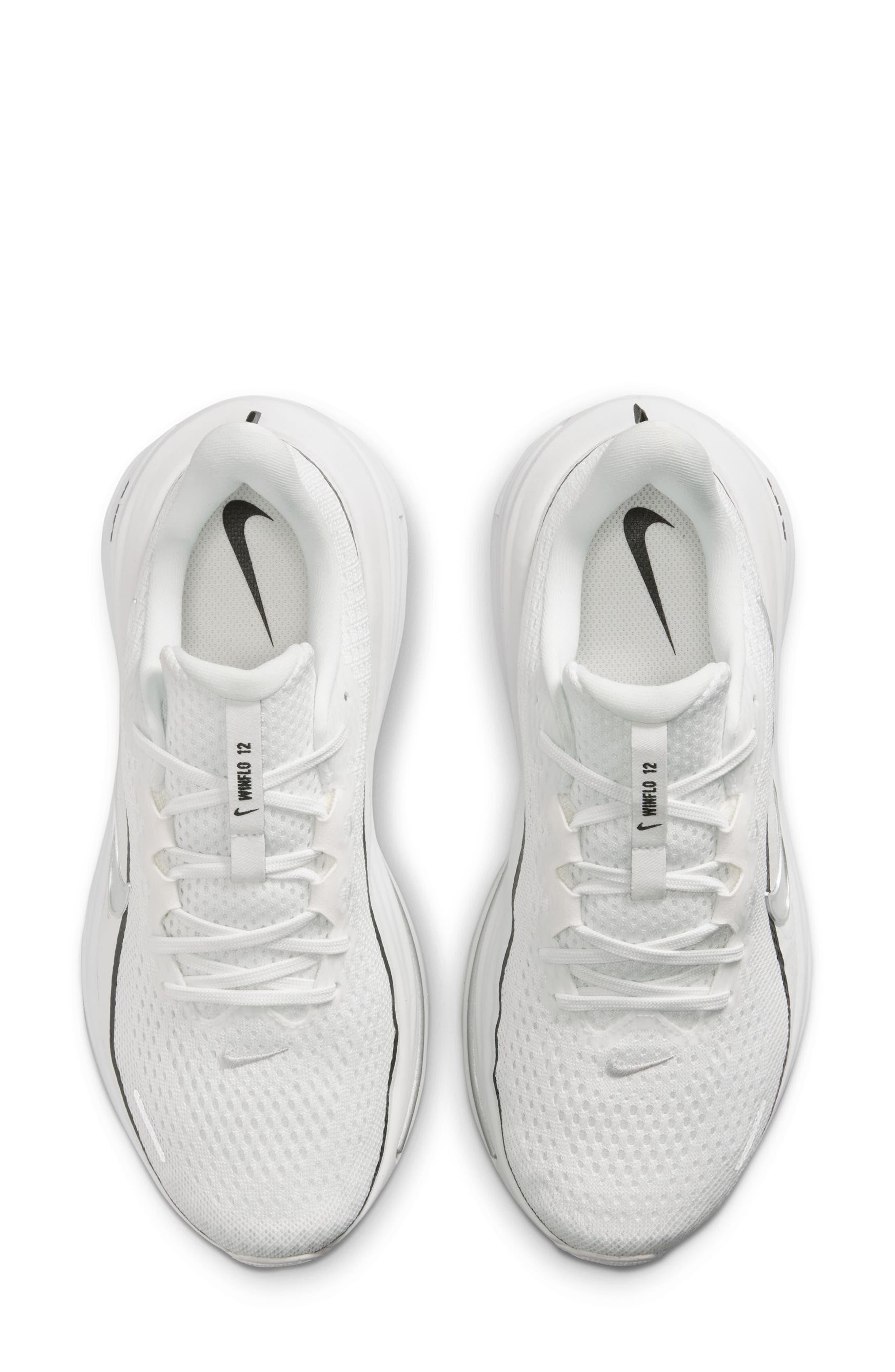 Air Winflo 12 Running Shoe, Alternate, color, SUMMIT WHITE/ SILVER-BLACK