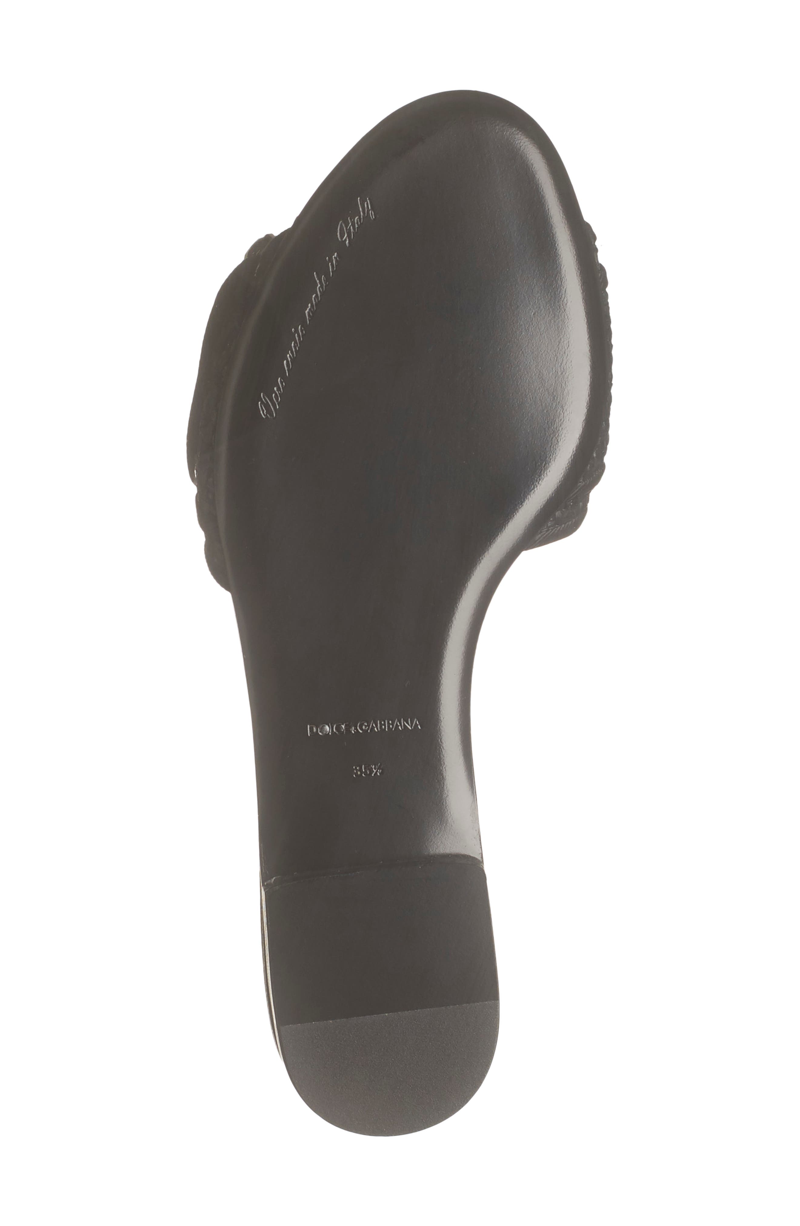 Dolce&Gabbana Rhinestone Slip-On Sandal, Alternate, color, 