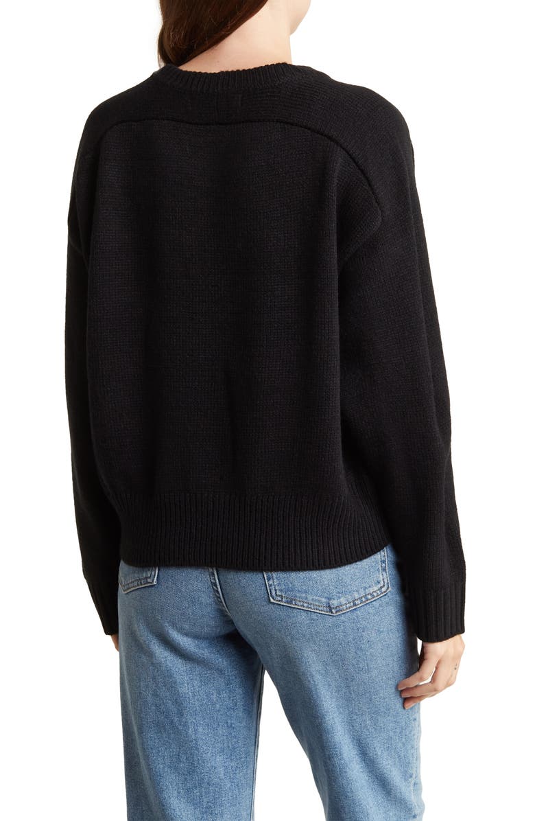Elodie Crewneck Crop Sweater, Alternate, color,