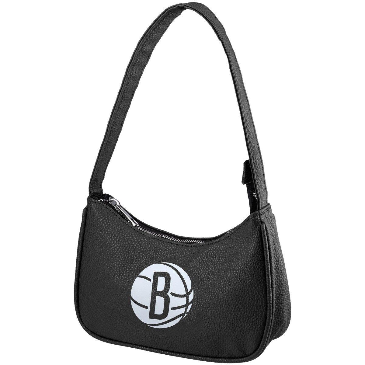 FOCO Brooklyn Nets Printed Mini Purse, Main, color, Black