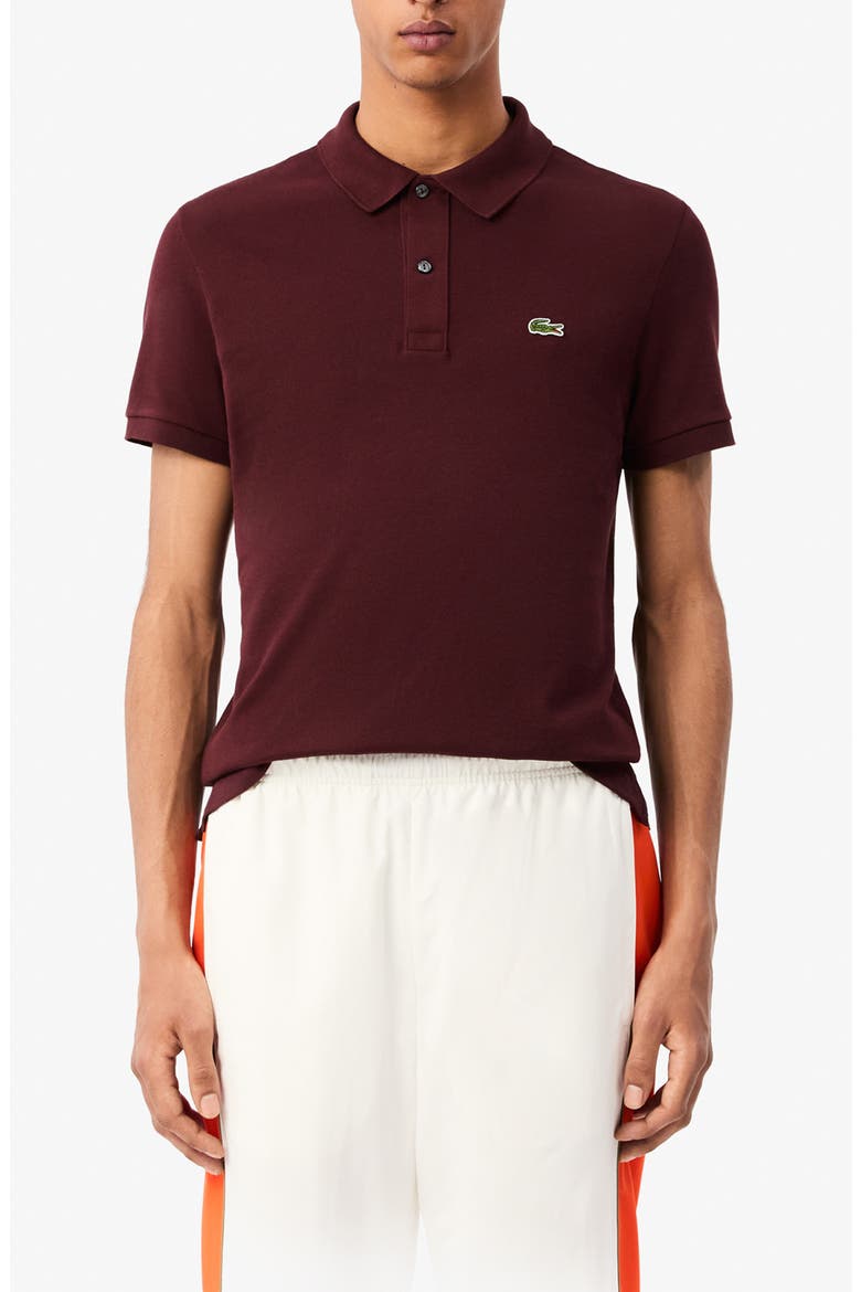 Slim Fit Piqué Polo, Main, color, BZD EXPRESSO