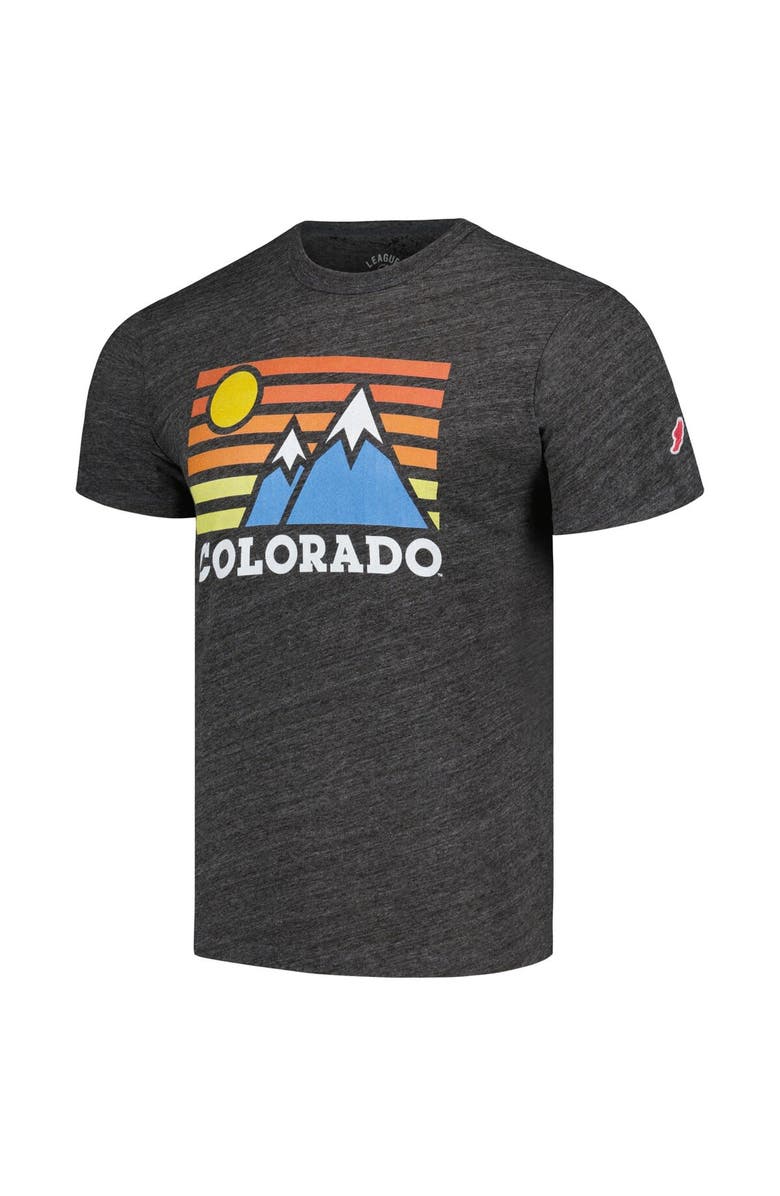 LEAGUE COLLEGIATE WEAR Men's League Collegiate Wear Heather Charcoal Colorado Buffaloes Hyper Local Victory Falls Tri-Blend T-Shirt, Alternate, color, Heather Charcoal