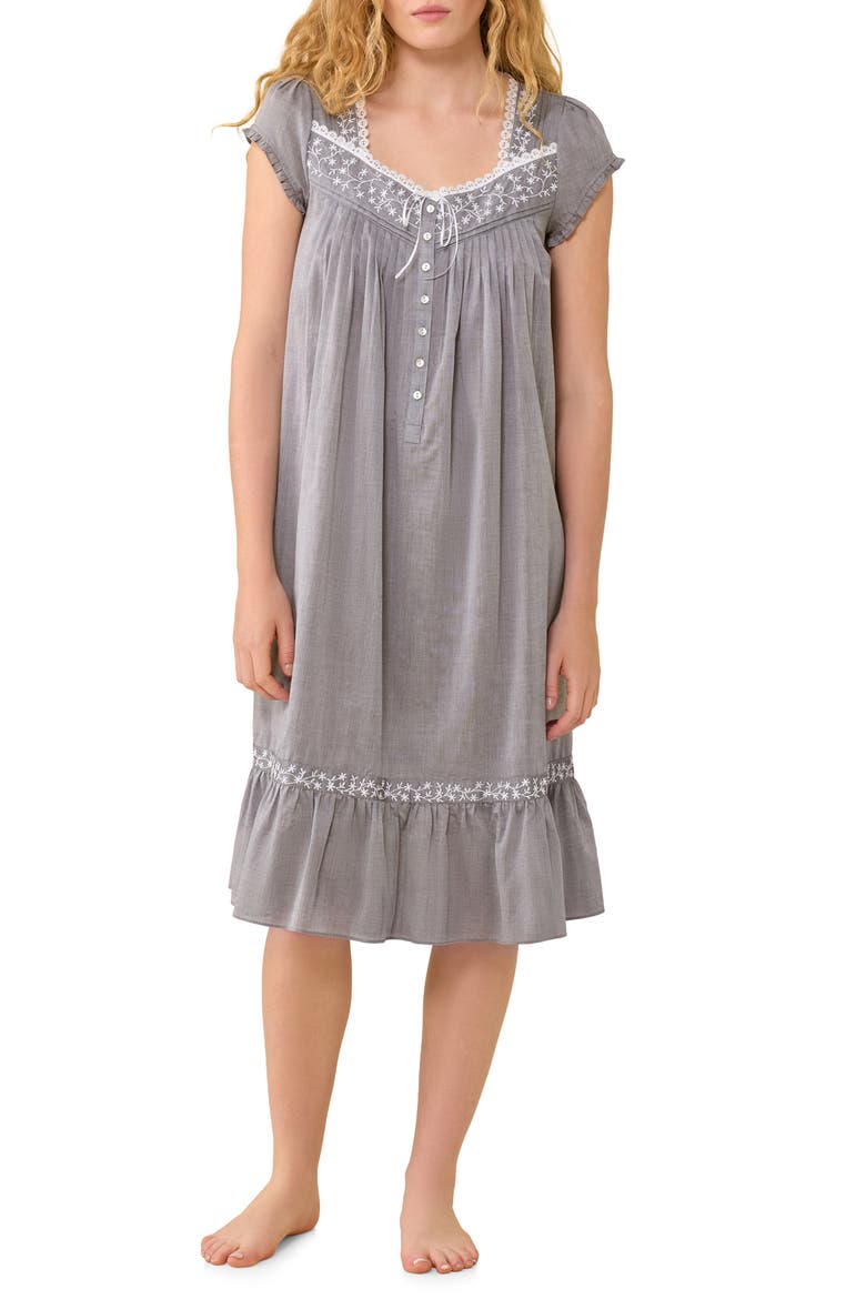 Waltz Nightgown, Main, color, CHARCOAL