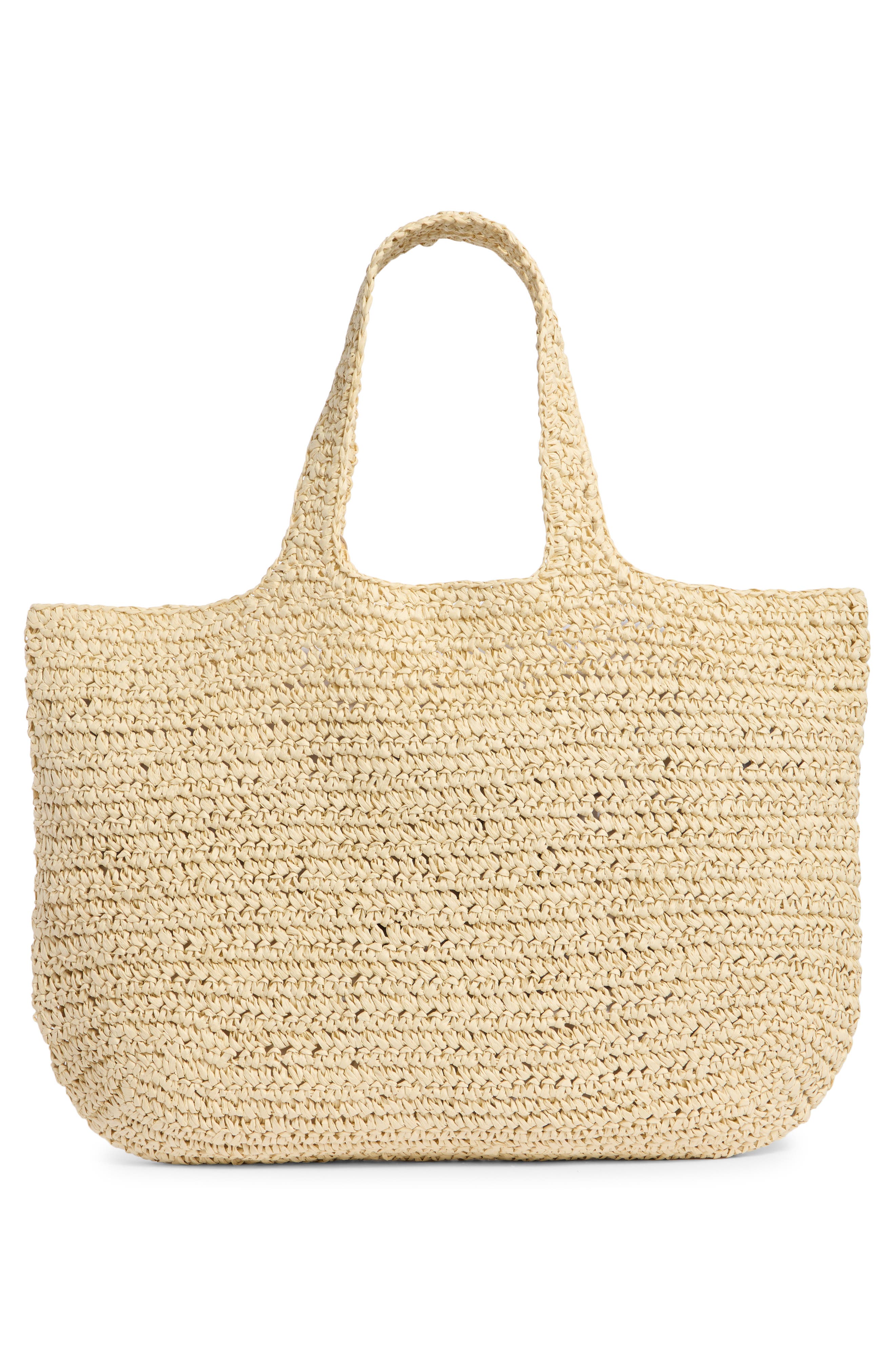 Collection XIIX Tassel Straw Tote Bag, Alternate, color, Natural