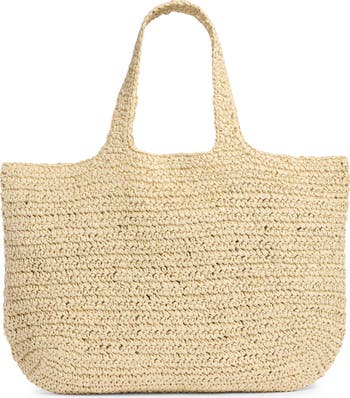 Tassel Straw Tote Bag