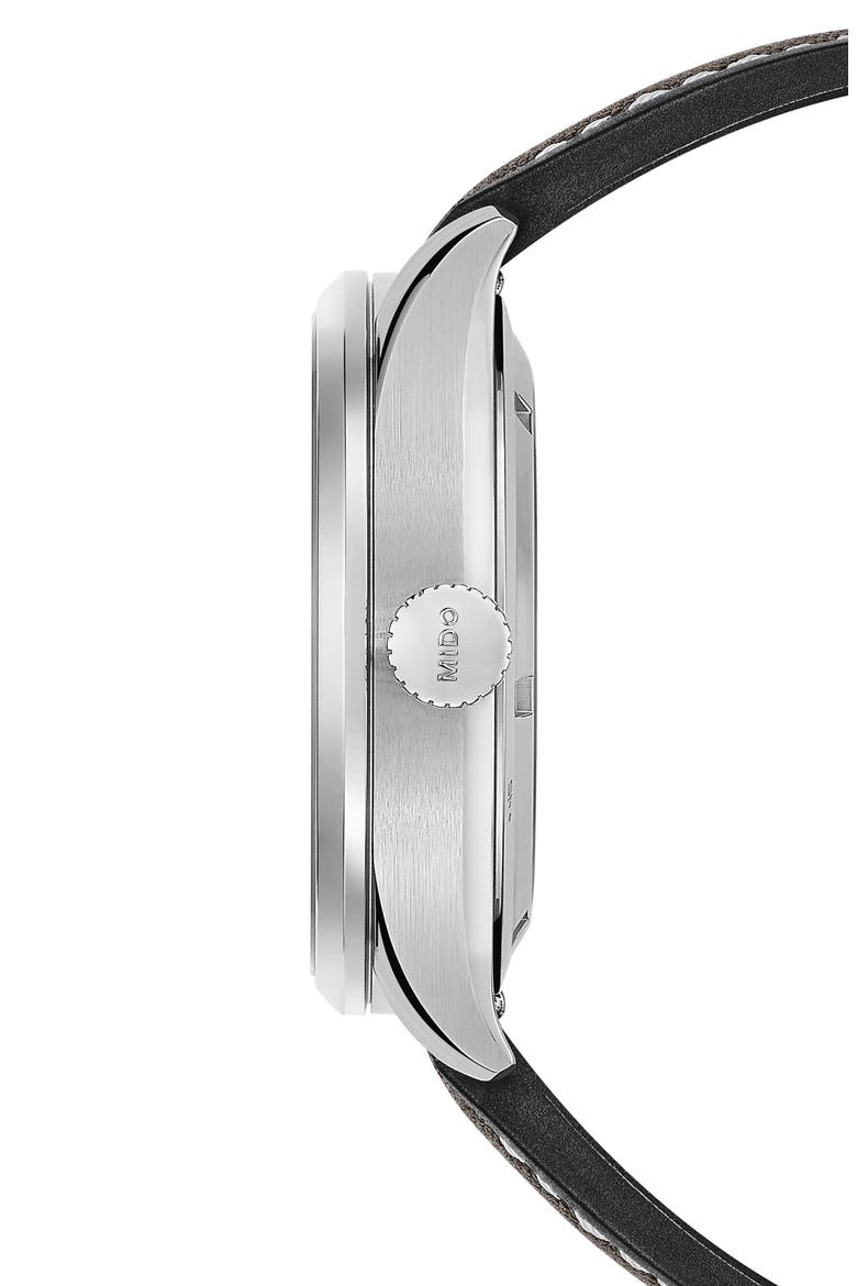 Multifort Automatic Fabric Strap Watch, 42mm, Alternate, color, GREY GRADIENT