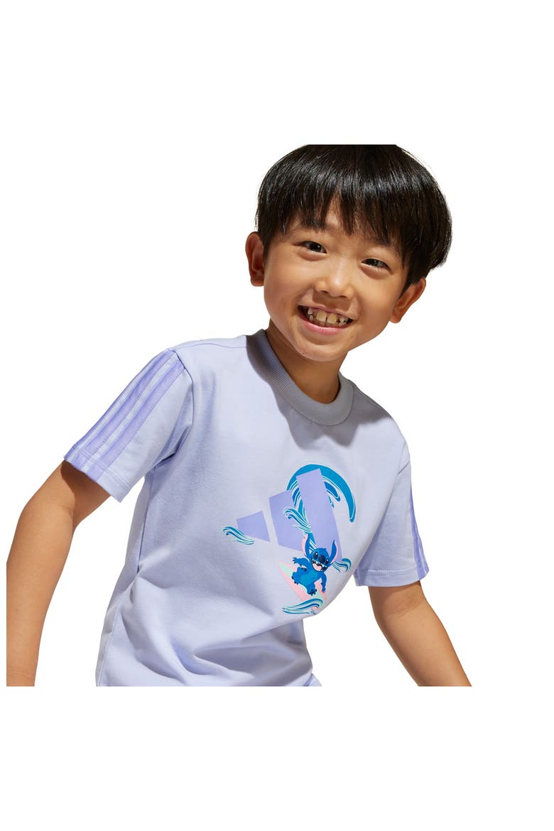 x Disney Kids' Lilo & Stitch Graphic T-Shirt & Shorts Set, Alternate, color, VIOLET TONE/ LIGHT PURPLE