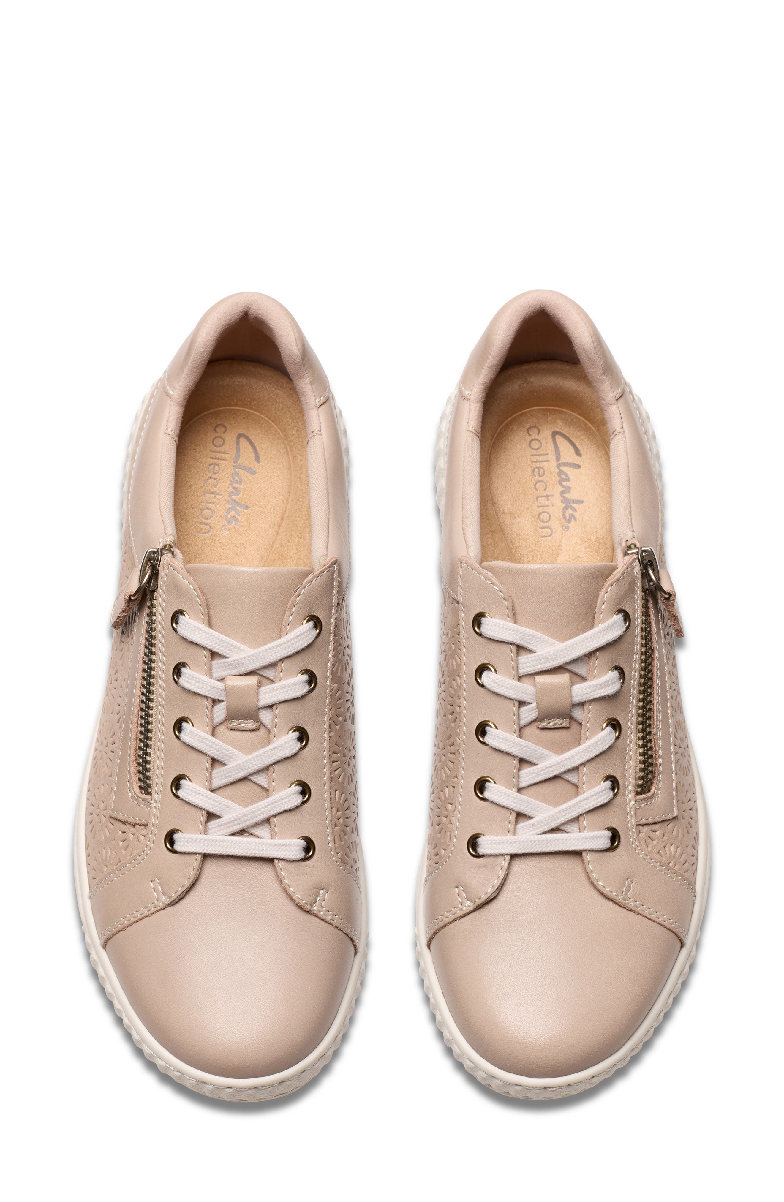 Clarks<sup>®</sup> Caroline Rio Sneaker, Alternate, color, Sand Leather