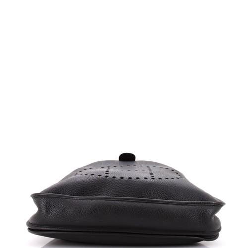 Pre-owned Hermes Hermes Evelyne Bag Gen Ii Clemence Tgm In Black
