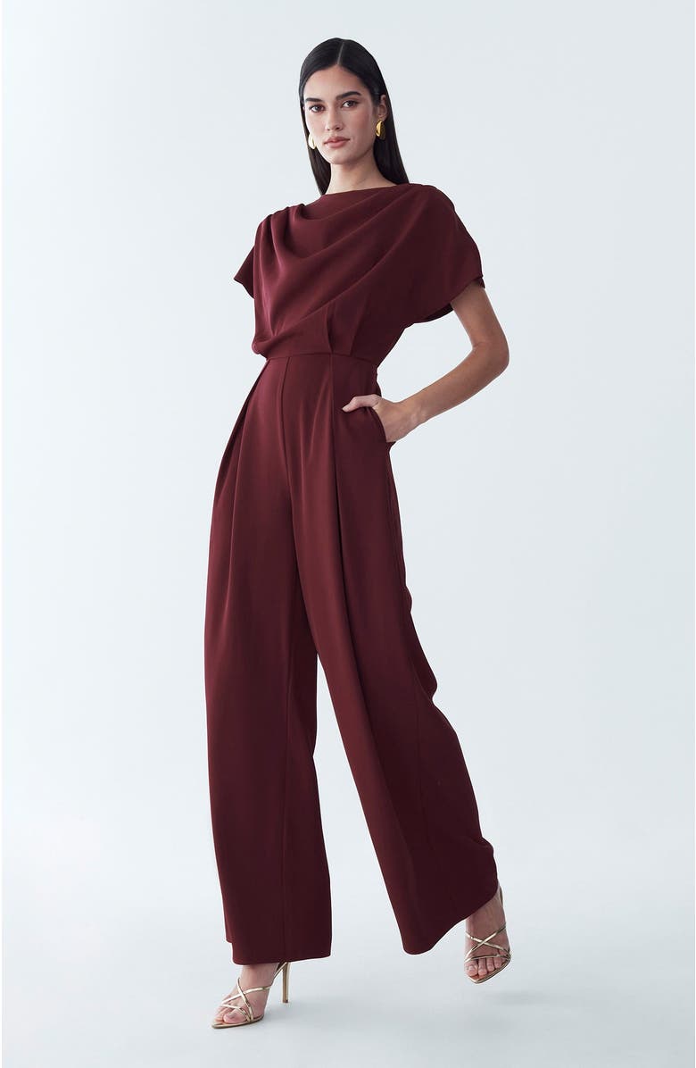 BWLDR Tina Jumpsuit, Alternate, color, Burgundy