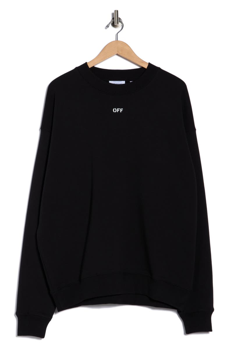 Off-White Dotted Arrow Diagonal Skate Sweatshirt, Alternate, color, Black-White