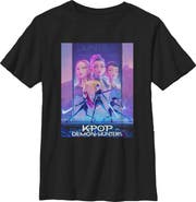 KPop Demon Hunters Boy's KPop Demon Hunters Trio Poster  Graphic T-Shirt