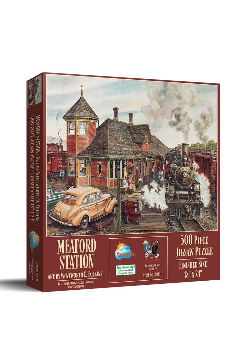 Medford Station 500 piece Jigsaw Puzzle for Adults, Main, color, Multicolor