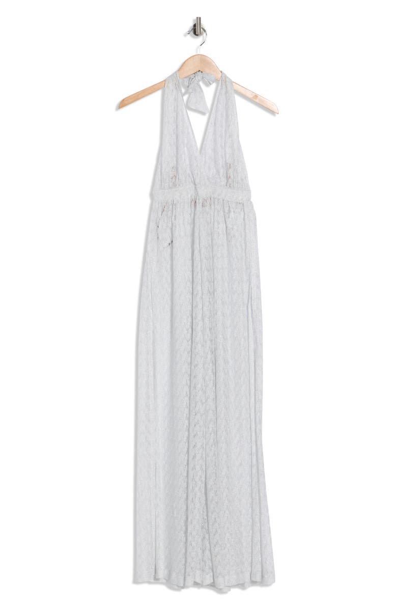 M Missoni Halter Jumpsuit, Main, color, White