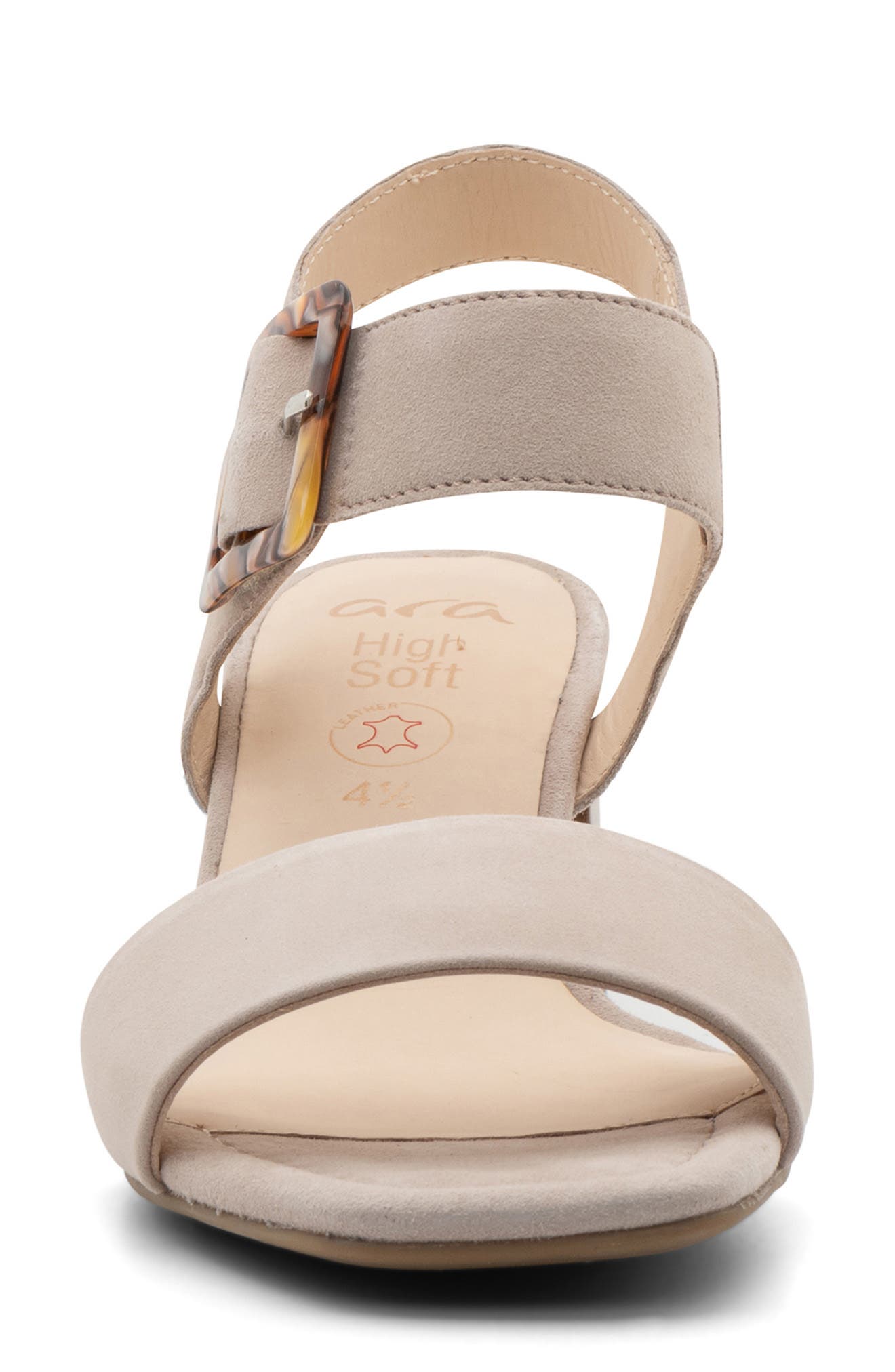 ara Bethel Block Heel Sandal, Alternate, color, Sand