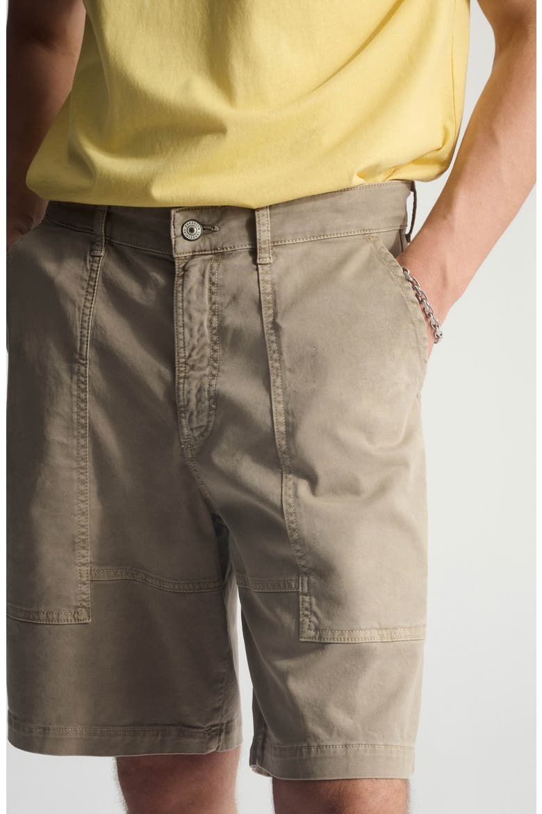 Stretch Cotton Cargo Shorts, Alternate, color, WINTER TWIG