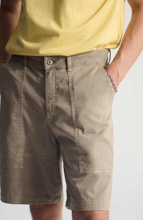 Brooklyn Industries Stretch Cotton Cargo Shorts In Gray