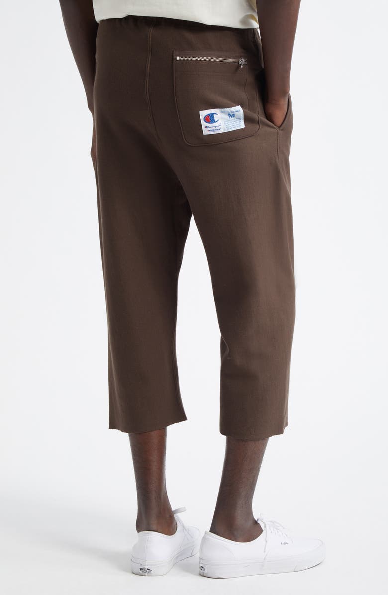 Undercover x Champion Reverse Weave<sup>®</sup> Cotton Fleece Crop Sweatpants, Alternate, color, Brown