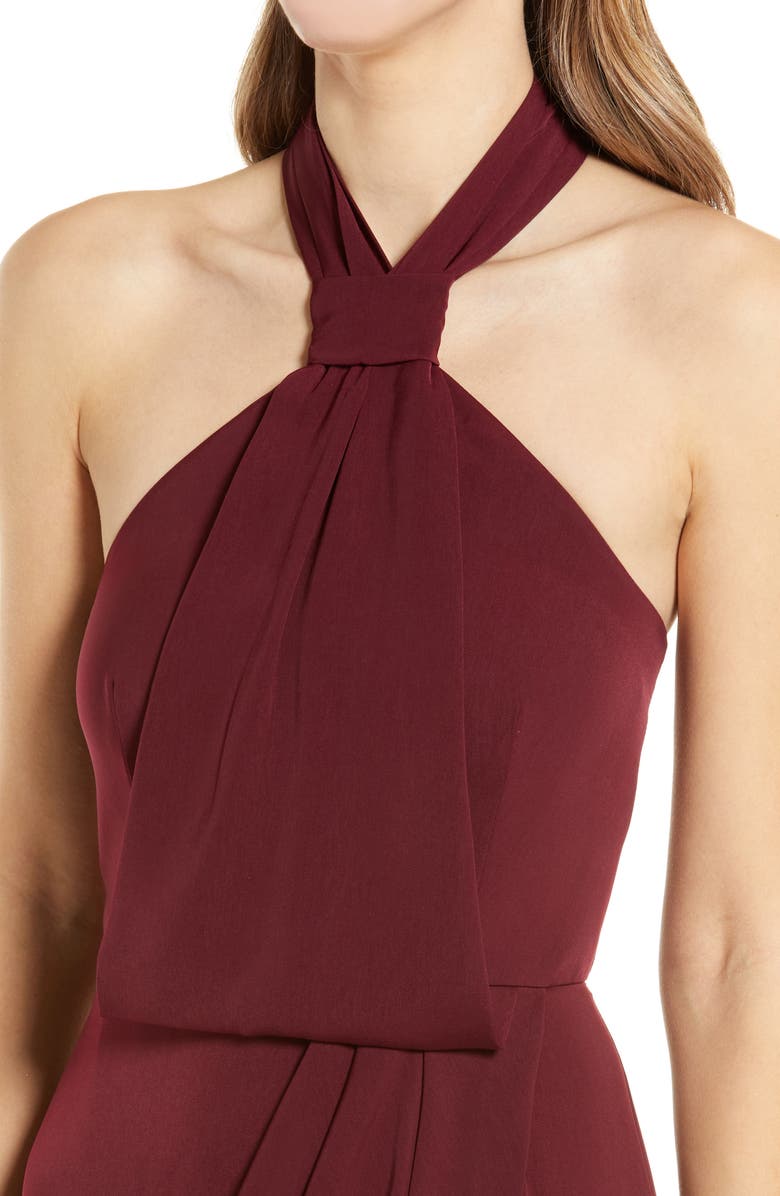 Shona Joy Knotted Tulip Hem Gown, Alternate, color,