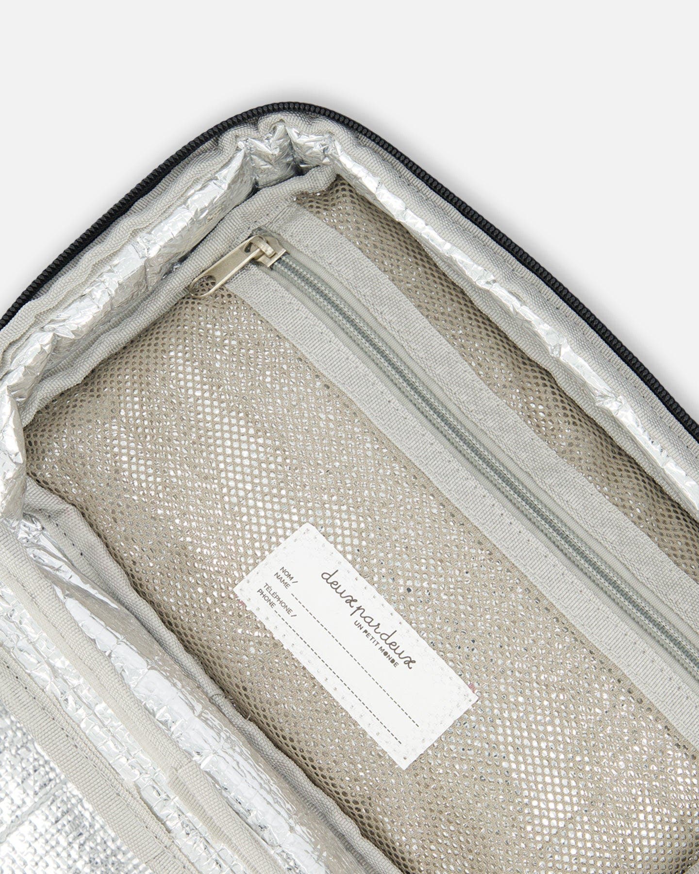 Deux par Deux Girl's Lunch Box Black Printed Roses, Alternate, color, 