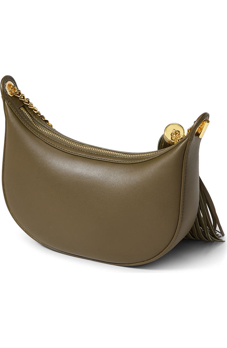 Veronica Beard Small Fortune Leather Shoulder Bag, Alternate, color, Cypress