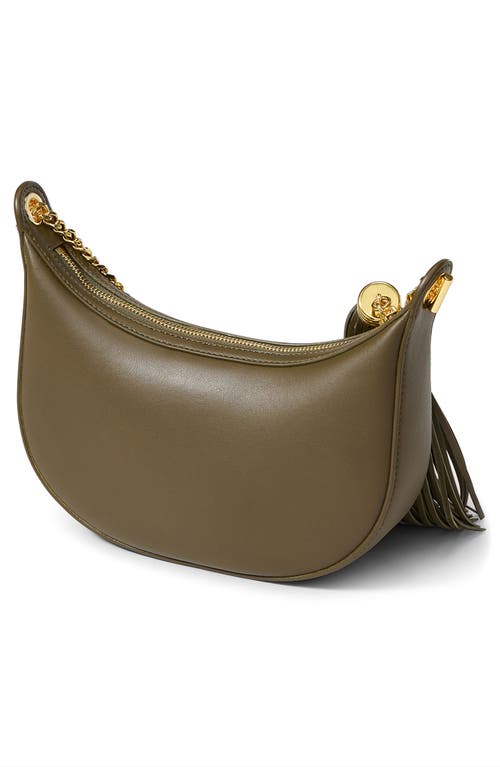 Veronica Beard Small Fortune Leather Shoulder Bag In Green