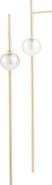 Mizuki Sea of Beauty Linear Drop Pearl Earrings