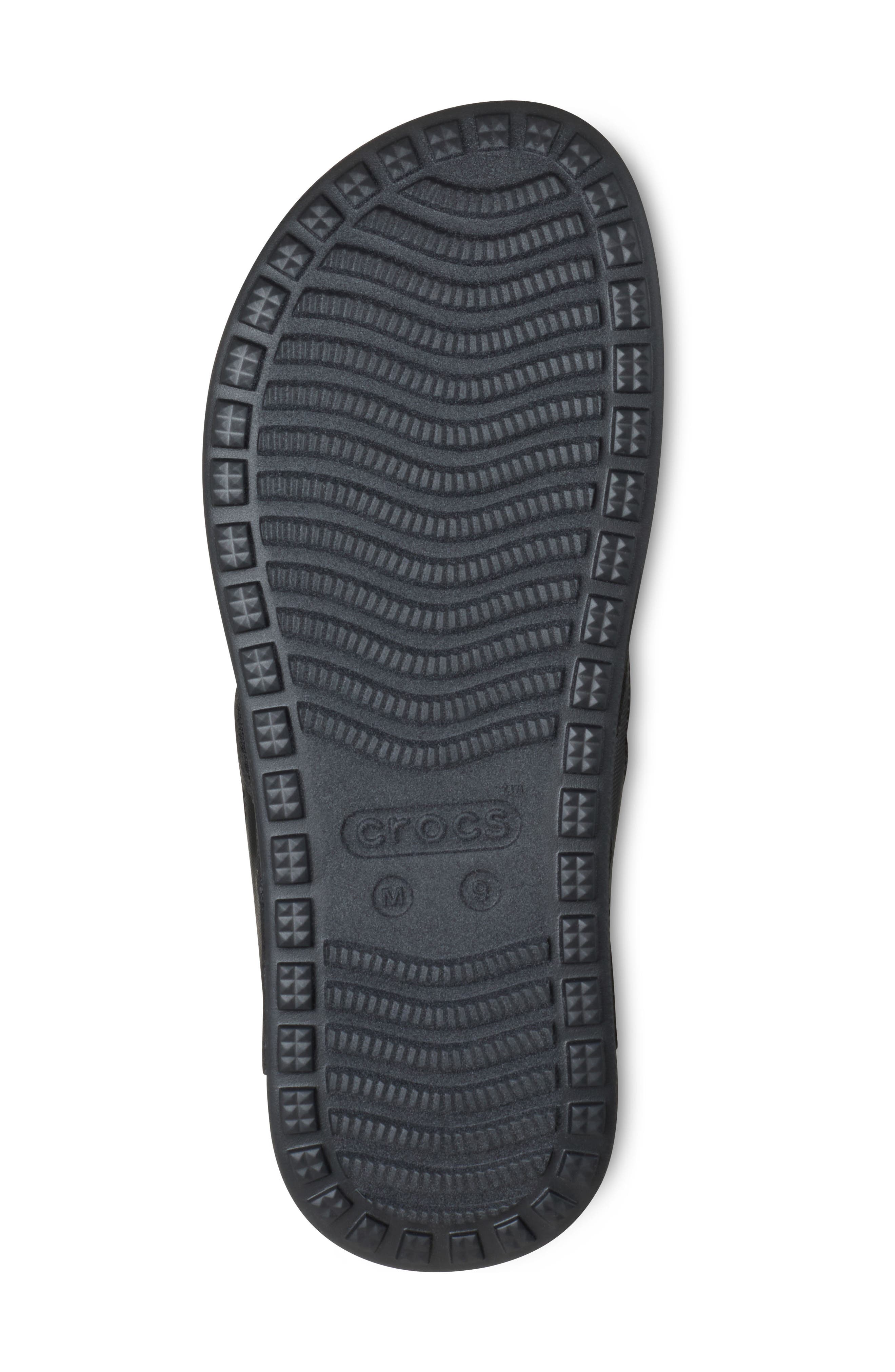 CROCS Yukon Sport Flip Flop, Alternate, color, Black/ Slate Grey