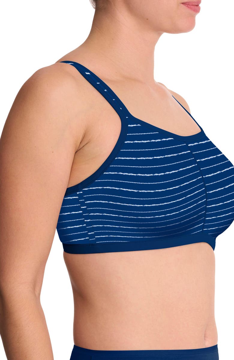 Natori Yogi Convertible Sports Bra, Alternate, color, Shibori Print