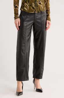Sanctuary Faux Leather Barrel Pants