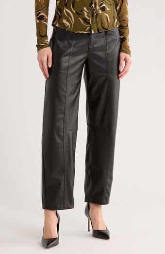 Sanctuary Faux Leather Barrel Pants