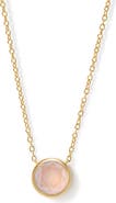 Astley Clarke Gold Luna Pink Quartzite Necklace