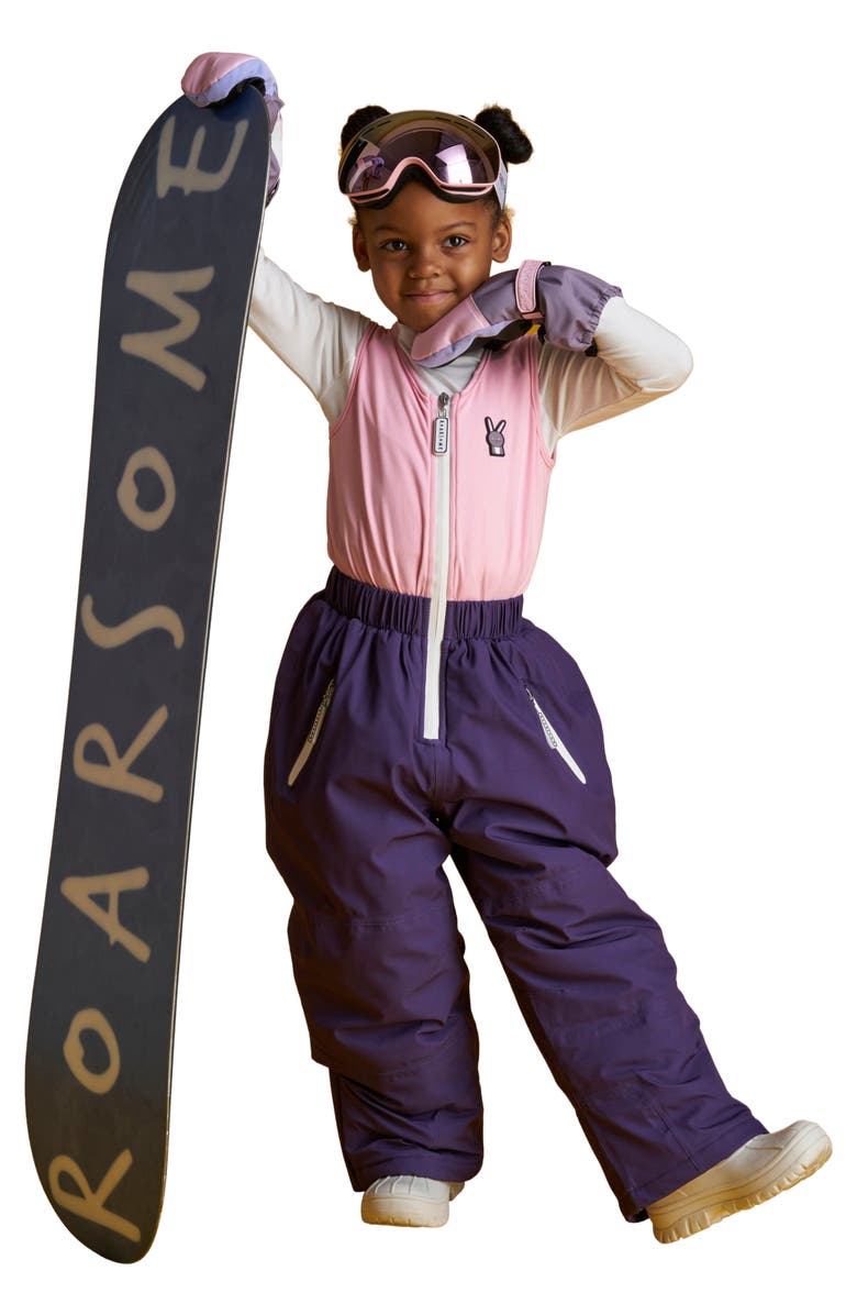 Roarsome Hop the Bunny Ski Pants, Alternate, color, Purple