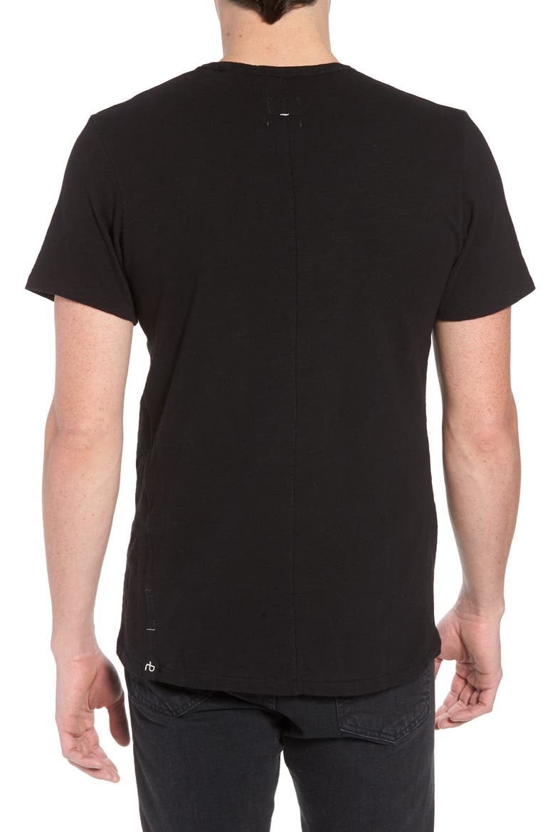 Classic Flame Tee, Alternate, color, JET BLACK