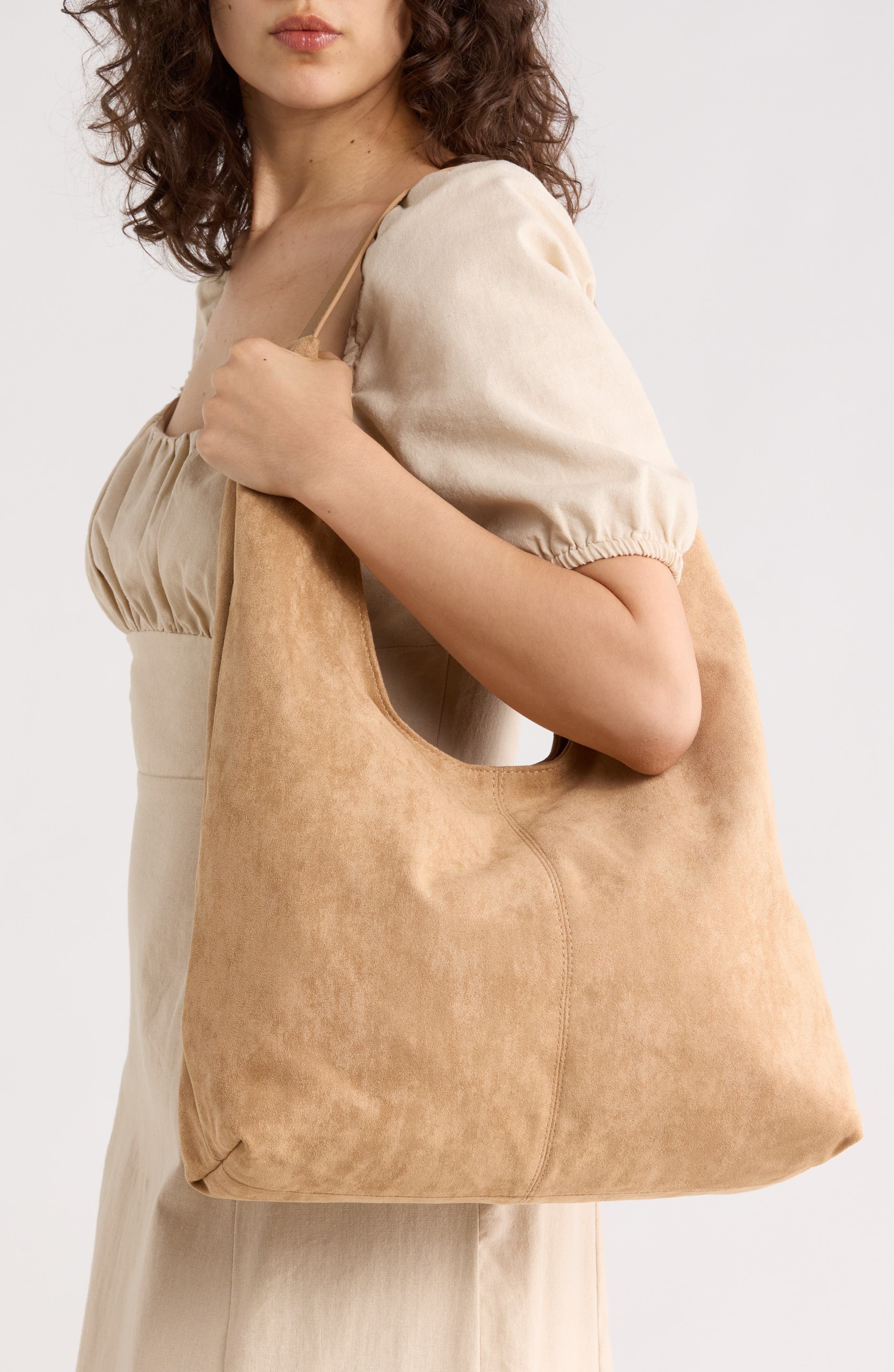 Niccola Hobo Bag, Alternate, color, LATTE