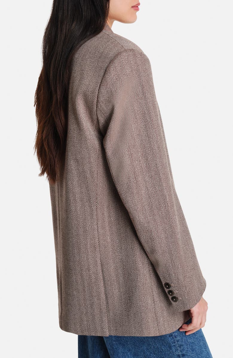 TWP Girl Boy Girl Herringbone Wool Blend Tweed Jacket, Alternate, color, Mustang/ Kelp