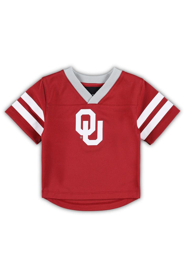 Toddler Crimson/Gray Oklahoma Sooners Red Zone Jersey & Pants Set, Alternate, color, Crimson