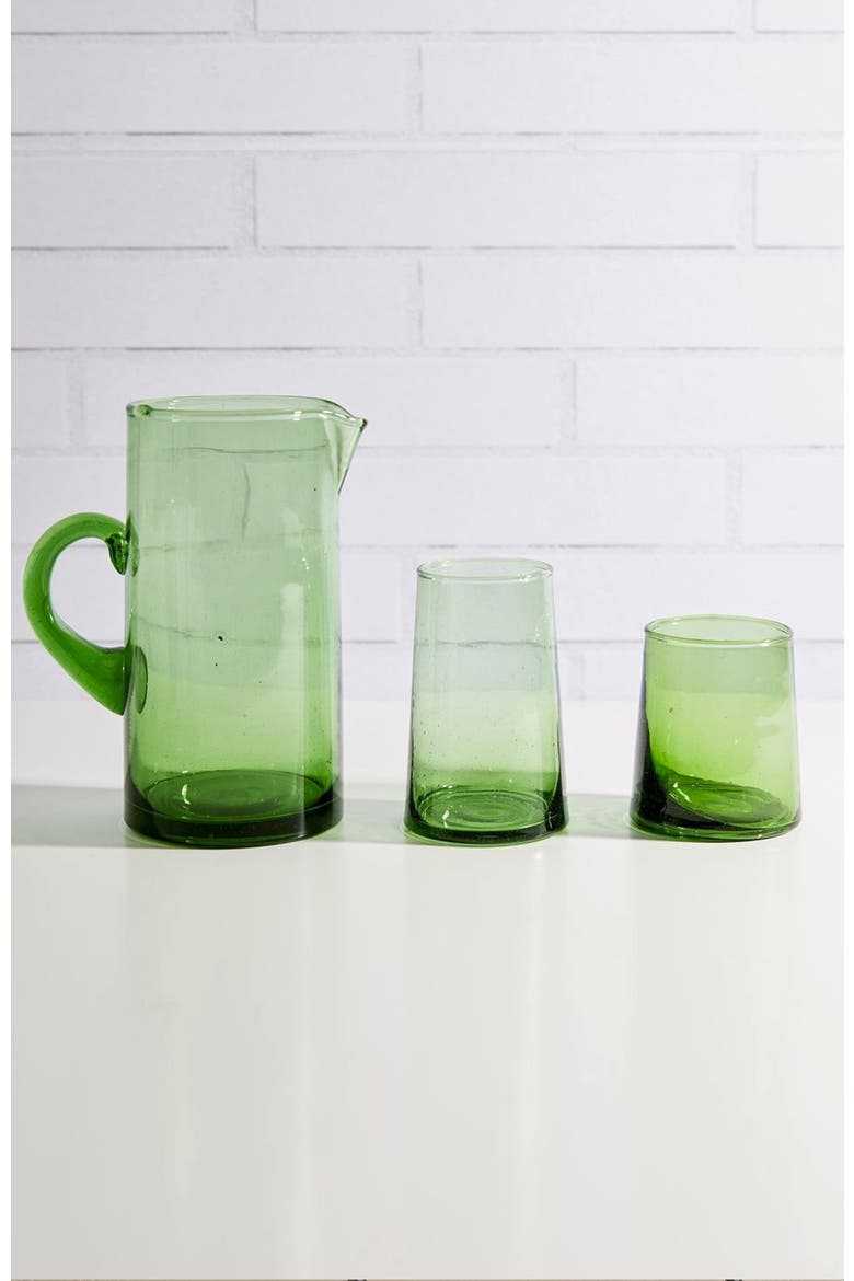 Moroccan Cone Jug, Alternate, color, GREEN