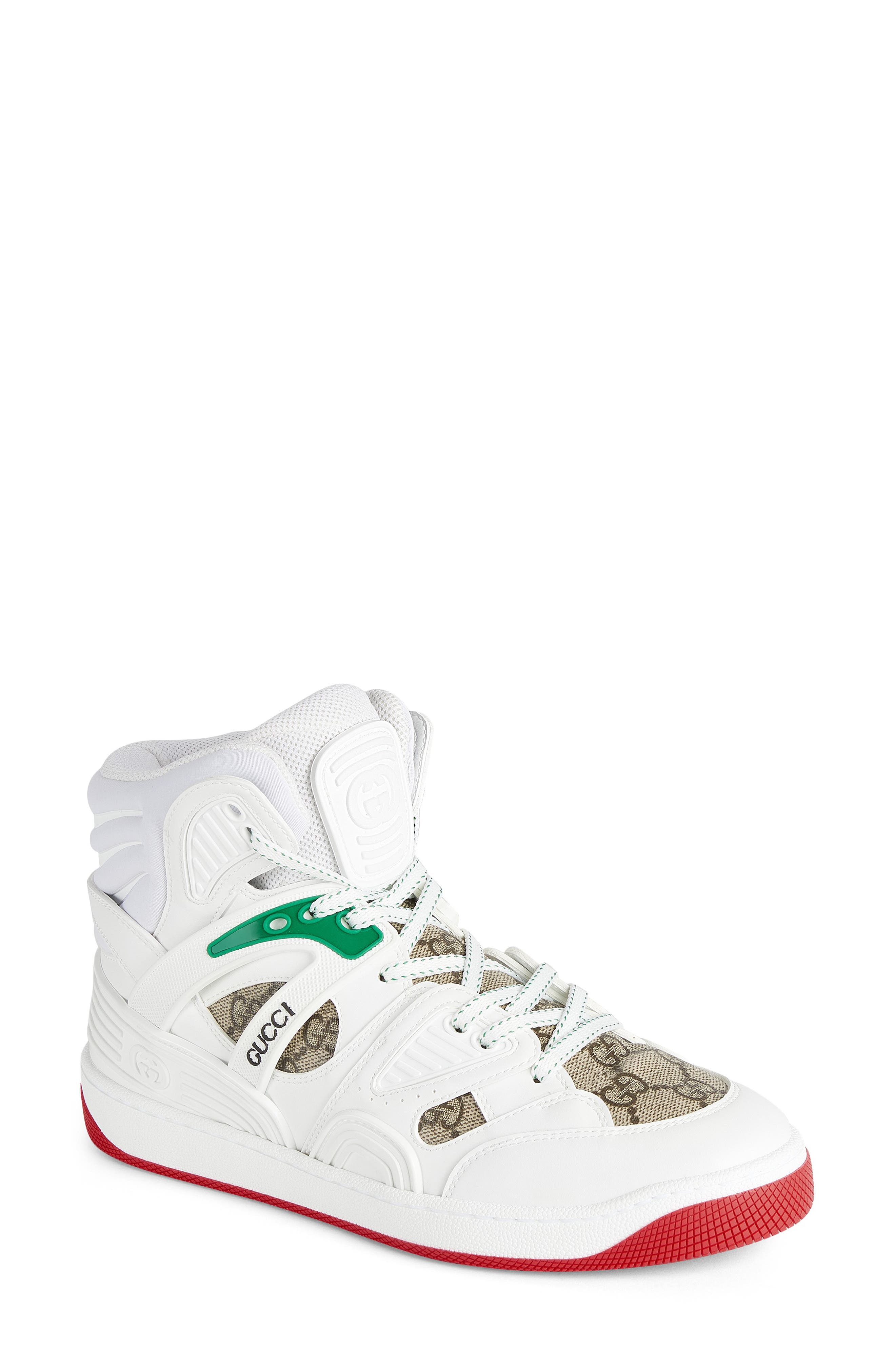 Gucci Basket High Top Sneaker, Main, color, 