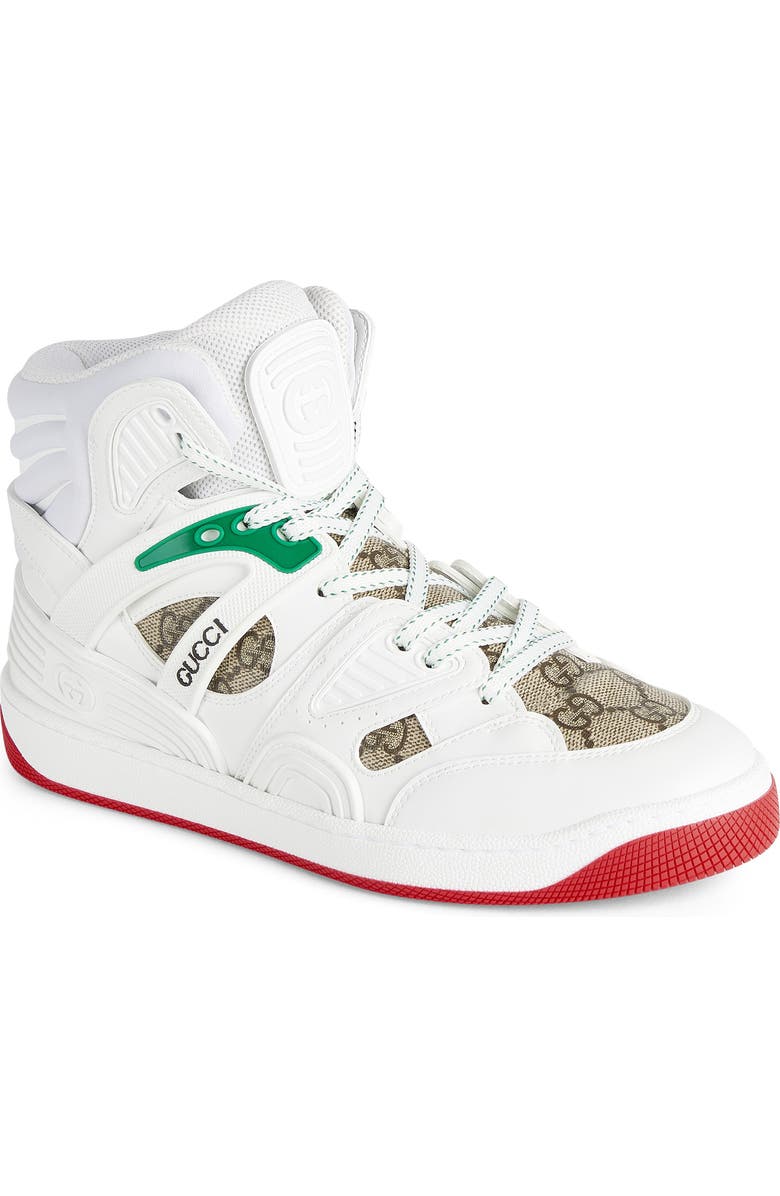 Gucci Basket High Top Sneaker, Main, color,