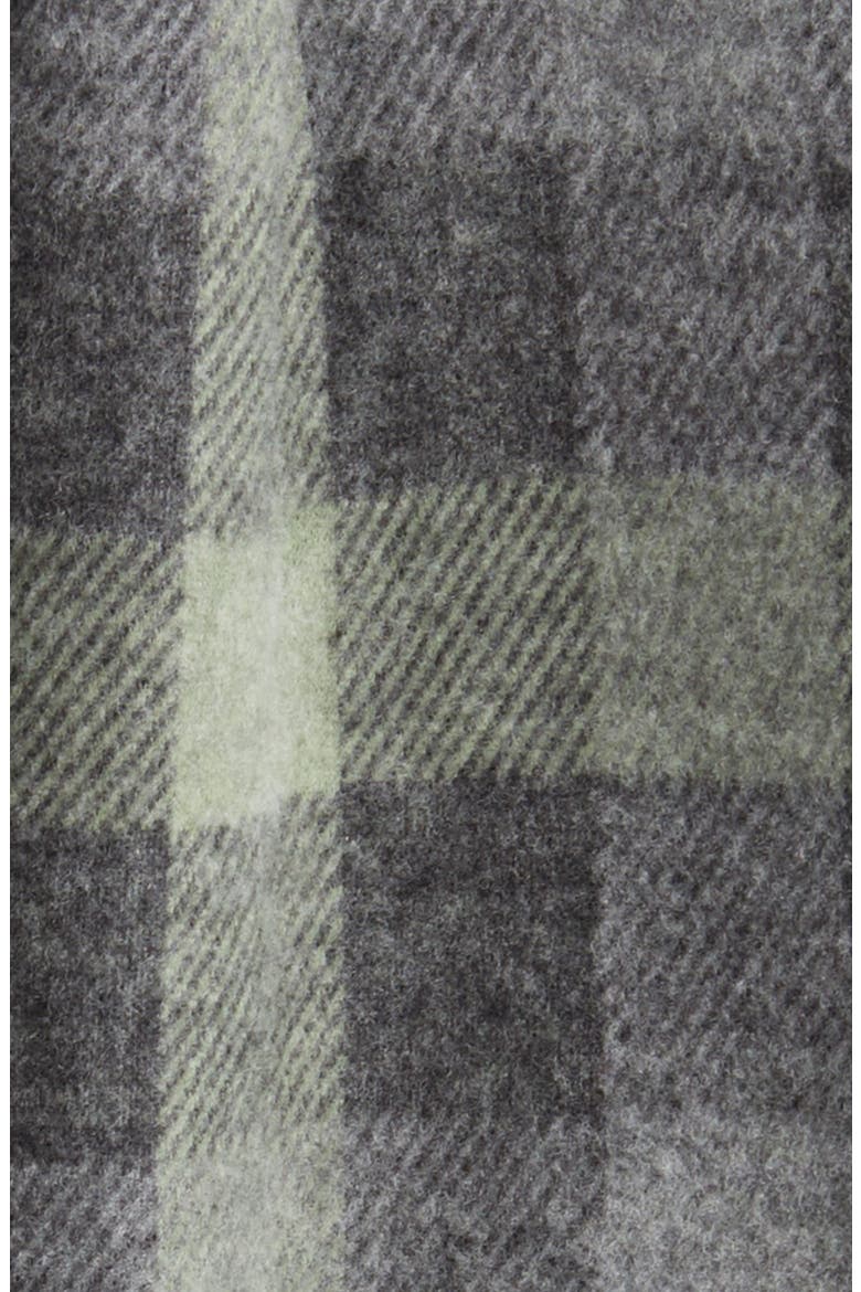 Plaid Jacquard Knit Shacket, Alternate, color, PISTACHIO CREAM