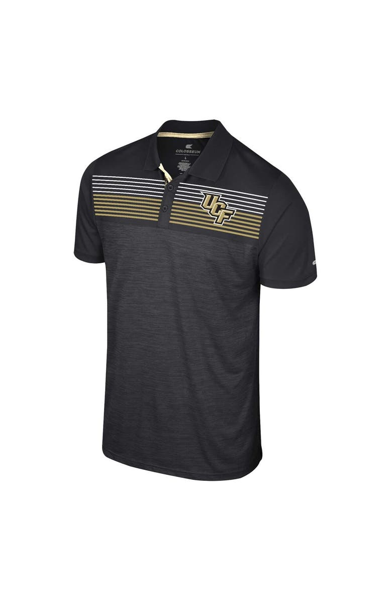 COLOSSEUM Men's Colosseum Black UCF Knights Langmore Polo, Alternate, color, 