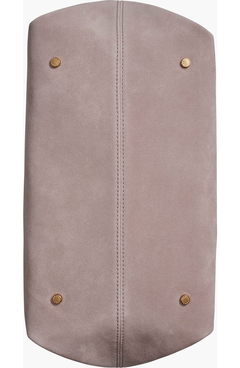 Donna Karan New York Georgette Suede Shoulder, Alternate, color, Shadow Grey