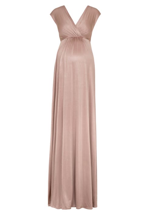 Tiffany Rose Maternity Francesca Maternity Maxi Dress In Neutral